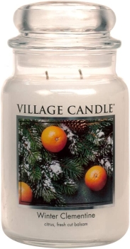 Village Candle Winter Clementine 602 g - 2 Docht