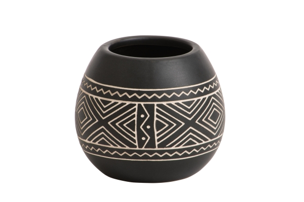 Yankee Candle African Etched Ceramic rund Samplerhalter/Votivkerzenhalter