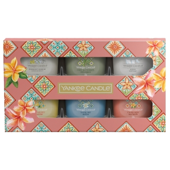 Yankee Candle Geschenkset Hello Italy Collection"6 duftende gefüllte Signature Votivkerzen"