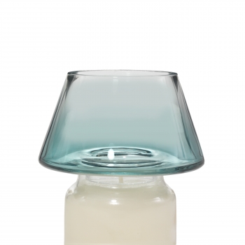 Yankee Candle Savoy Ombre Clear Glass Lampenschirm & Kerzenteller für 104 g Gläser
