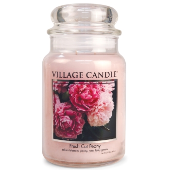 Village Candle Fresh Cut Peony 602 g - 2 Docht