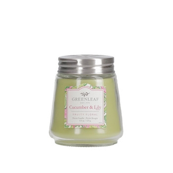 Greenleaf Petite Candle - Cucumber & Lily 123 g
