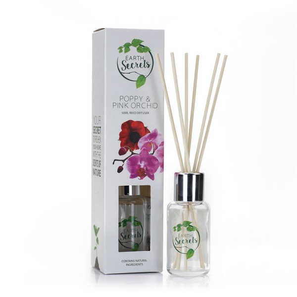 Ashleigh & Burwood - Earth Secrets - Poppy & Pink Orchid Diffuser klein 50 ml