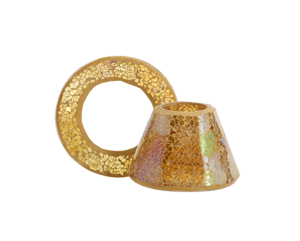 Yankee Candle Gold Mosaic Lampenschirm & Kerzenteller für 104 g Gläser