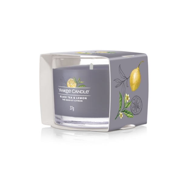 Yankee Candle Black Tea & Lemon Glasvotivkerze 37g