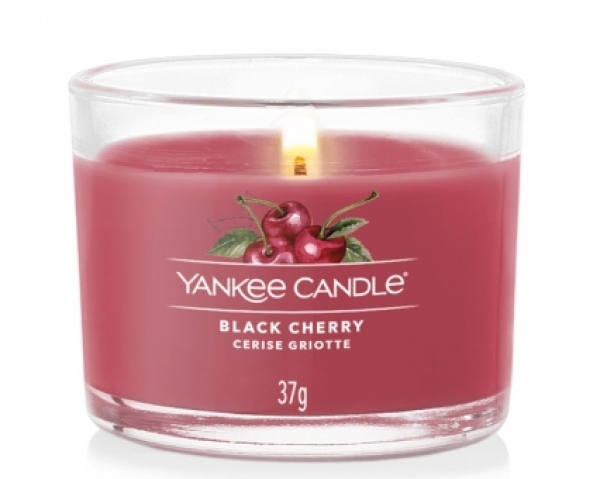 Yankee Candle Black Cherry Glasvotivkerze 37g
