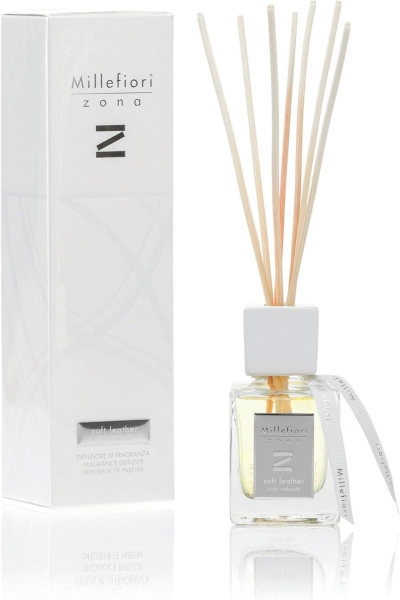 Millefiori Zona Reed Diffuser 100 ml - Soft Leather Millefiori Zona Reed Diffuser 100 ml - Soft Leather
