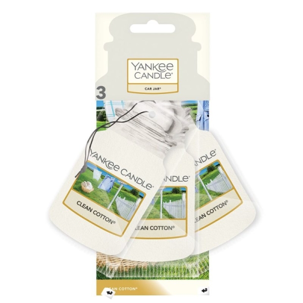 Yankee Candle Clean Cotton Car Jar Bonus Pack Yankee Candle Clean Cotton Car Jar Bonus Pack