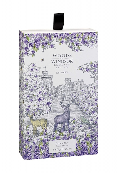 Woods of Windsor - Luxury Soap 3x60 g - Lavender
