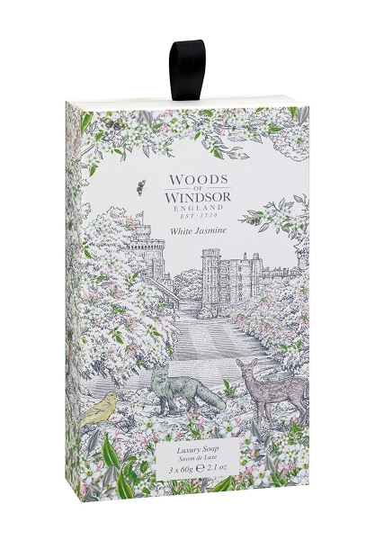 Woods of Windsor - Luxury Soap 3x60 g - White Jasmine