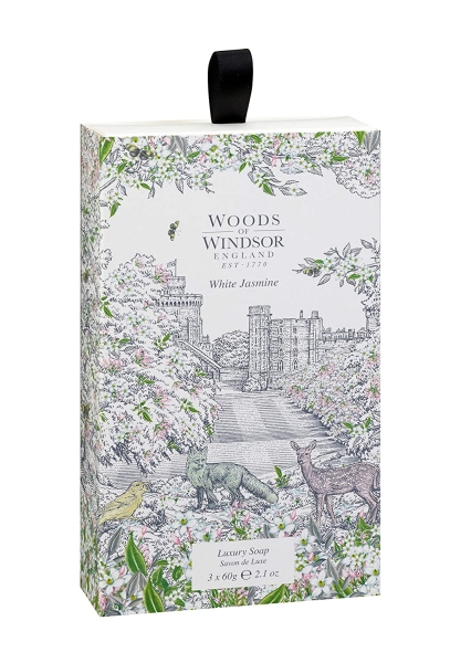 Woods of Windsor - Luxury Soap 3x60 g - White Jasmine Woods of Windsor - Luxury Soap 3x60 g - White Jasmine