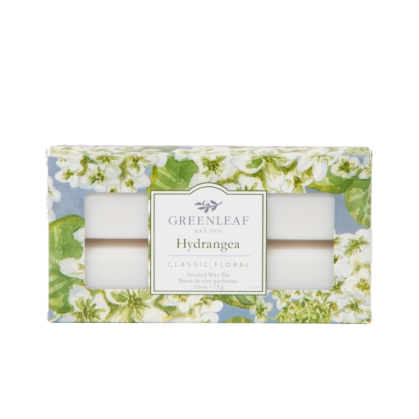 Greenleaf - Wax Bar - Hydrangea 73g Greenleaf - Wax Bar - Hydrangea 73g