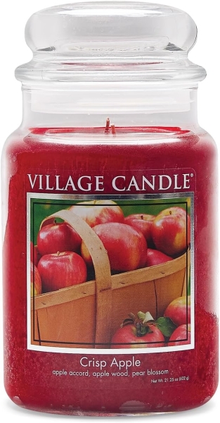 Village Candle Crisp Apple 602 g - 2 Docht