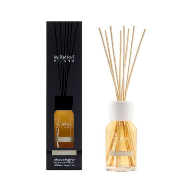 Millefiori Milano Reed Diffuser 250 ml - Mineral Gold Millefiori Milano Reed Diffuser 250 ml - Mineral Gold