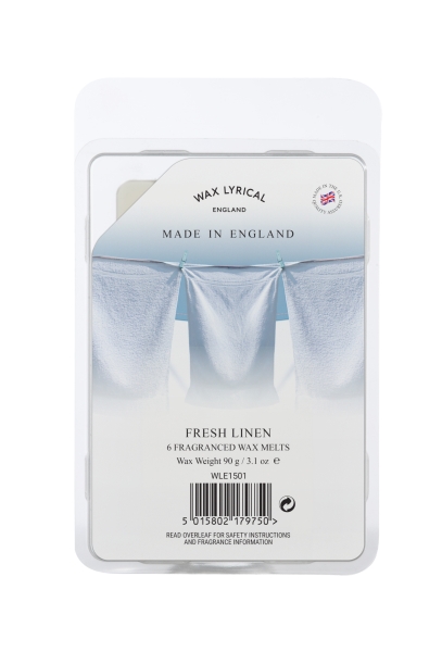 Wax Lyrical Fragranced Wax Melt Fresh Linen 90g Wax Lyrical Fragranced Wax Melt Fresh Linen 90g