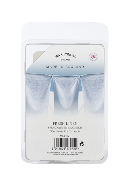 Wax Lyrical Fragranced Wax Melt Fresh Linen 90g