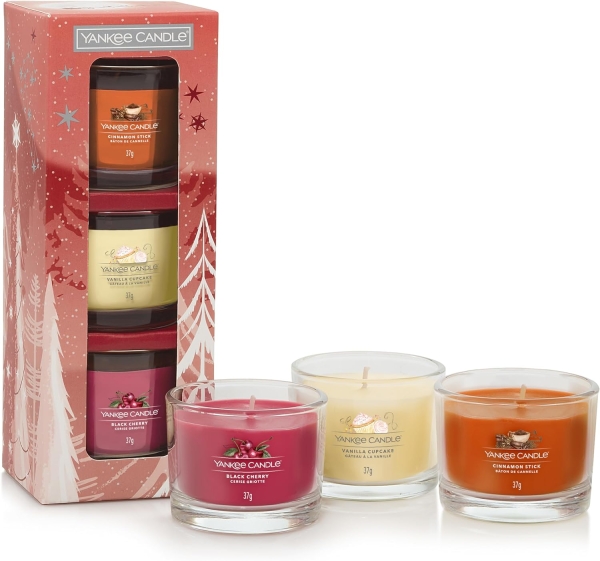 Yankee Candle Geschenkset Bright Lights "3 Original Glasvotivkerzen"