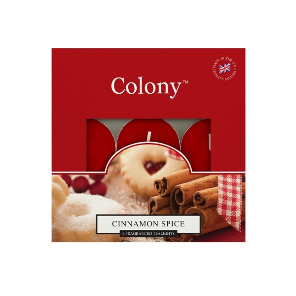 Wax Lyrical - Colony Fragranced Teelights Cinnamon Spice - 9 Stück