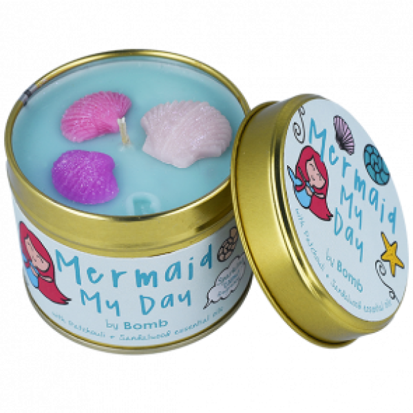 Bomb Cosmetics "Mermaid My Day" Tin Candle Bomb Cosmetics "Mermaid My Day" Tin Candle